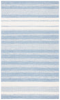 Safavieh Striped Kilim Stk503A Ivory/Blue Rugs.