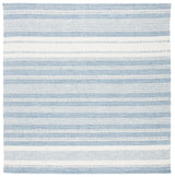 Safavieh Striped Kilim Stk503A Ivory/Blue Rugs.