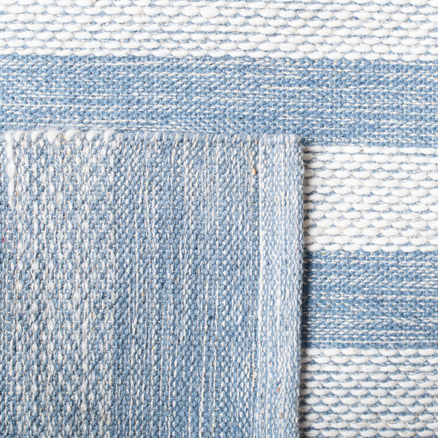 Safavieh Striped Kilim Stk504A Ivory/Blue Rugs.
