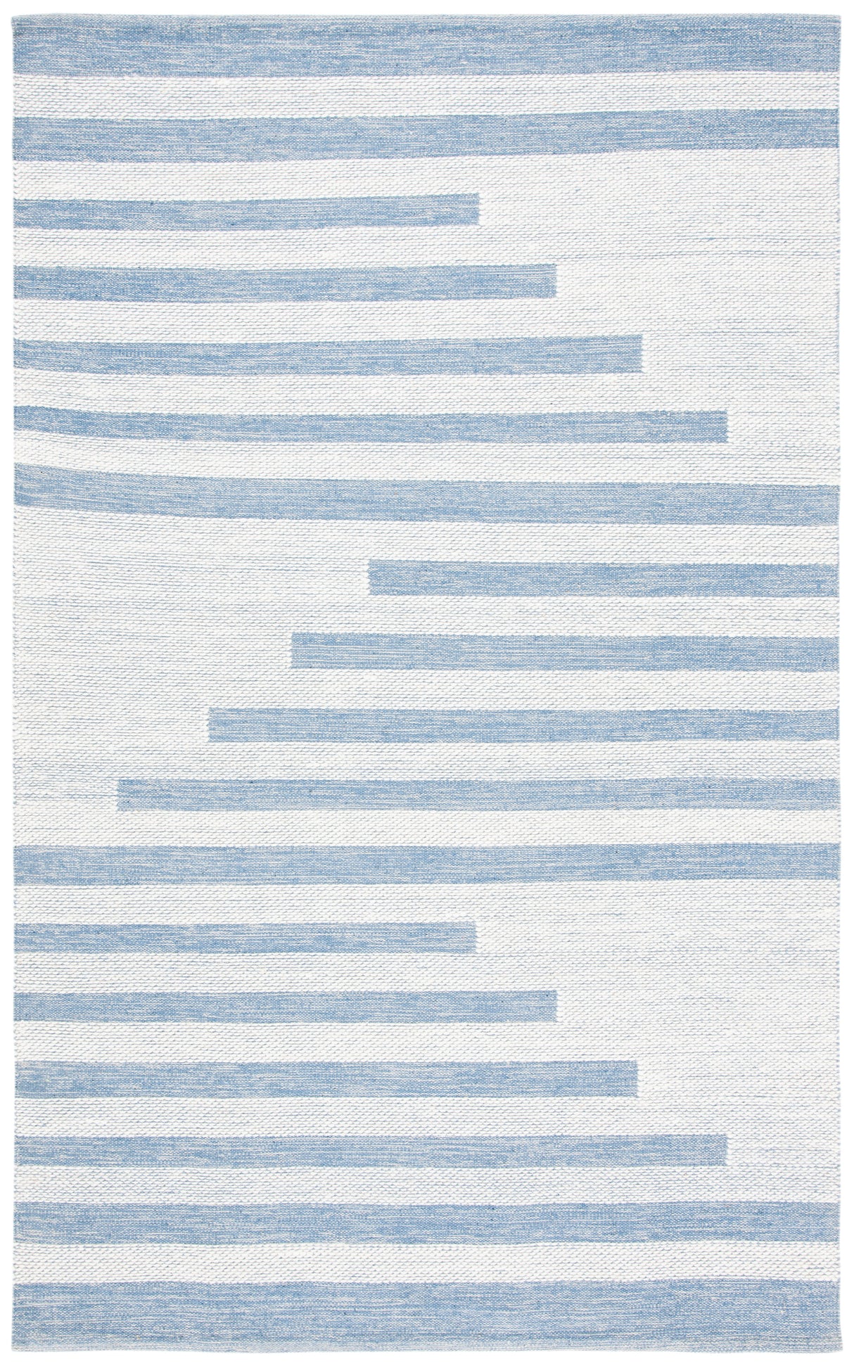 Safavieh Striped Kilim Stk504A Ivory/Blue Rugs.