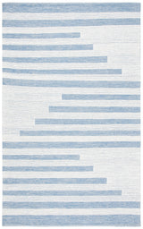 Safavieh Striped Kilim Stk504A Ivory/Blue Rugs.