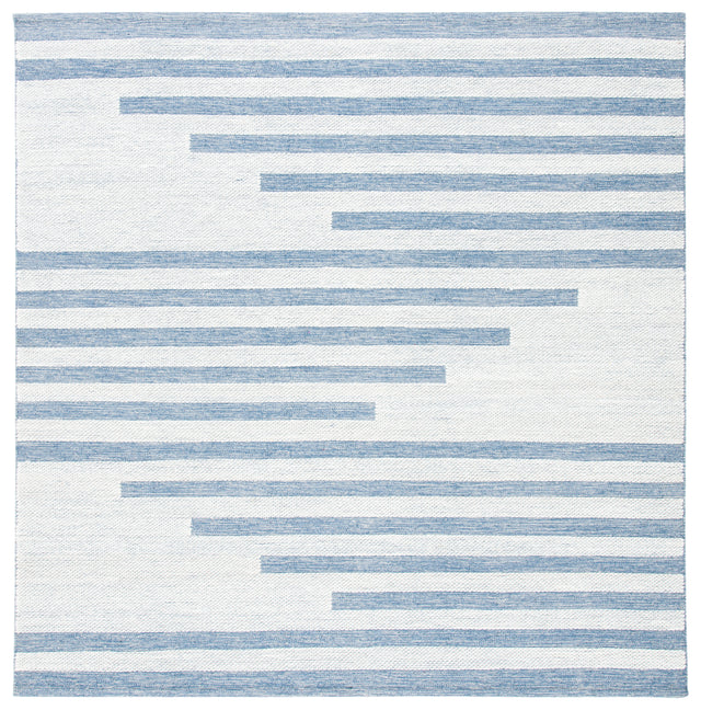 Safavieh Striped Kilim Stk504A Ivory/Blue Rugs.