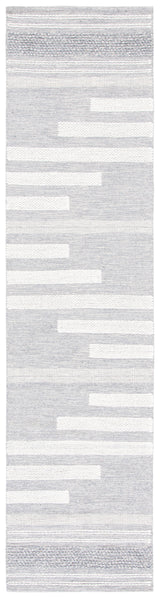 Safavieh Striped Kilim Stk505G Silver/Grey Rugs.