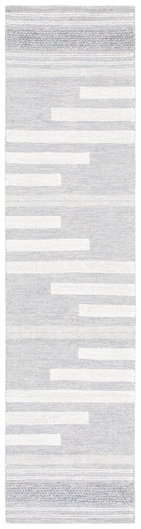 Safavieh Striped Kilim Stk505G Silver/Grey Area Rug