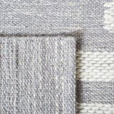 Safavieh Striped Kilim Stk505G Silver/Grey Rugs.