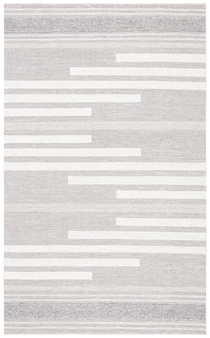 Safavieh Striped Kilim Stk505G Silver/Grey Area Rug