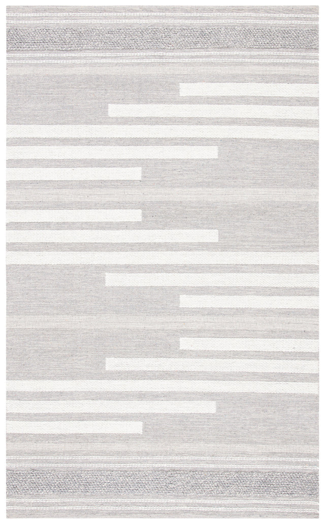 Safavieh Striped Kilim Stk505G Silver/Grey Rugs.