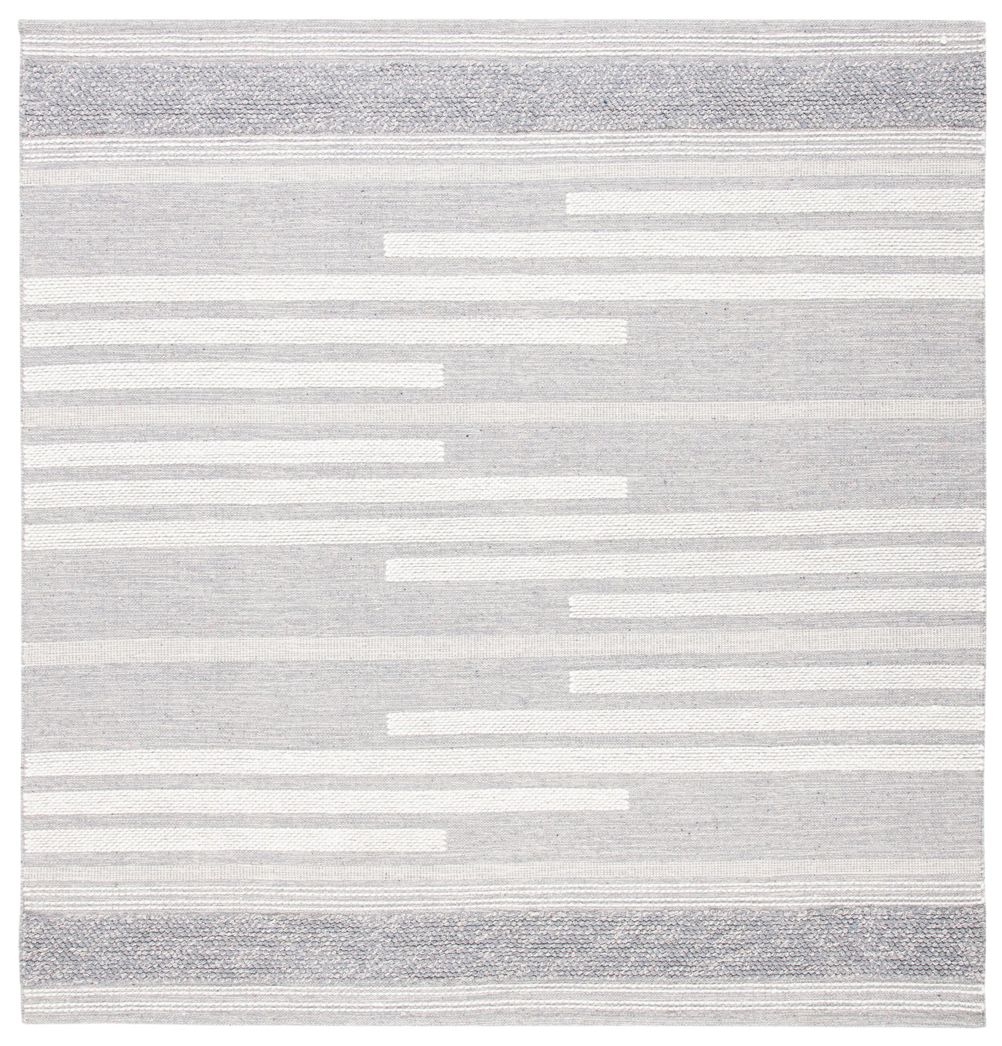 Safavieh Striped Kilim Stk505G Silver/Grey Area Rug