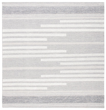 Safavieh Striped Kilim Stk505G Silver/Grey Area Rug