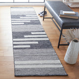 Safavieh Striped Kilim Stk506A Ivory/Black Rugs.