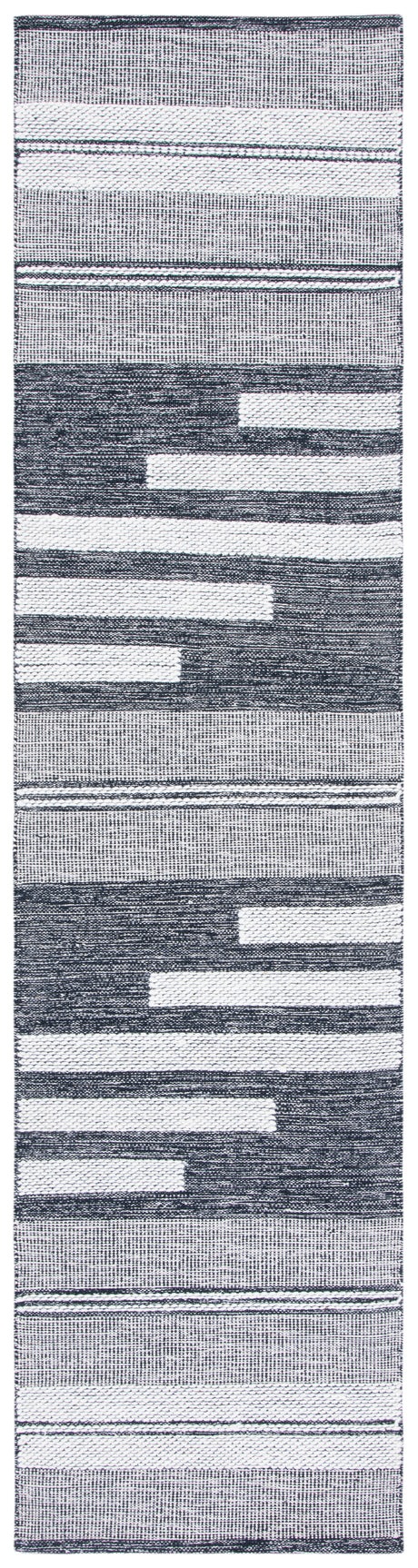 Safavieh Striped Kilim Stk506A Ivory/Black Area Rug