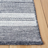 Safavieh Striped Kilim Stk506A Ivory/Black Rugs.