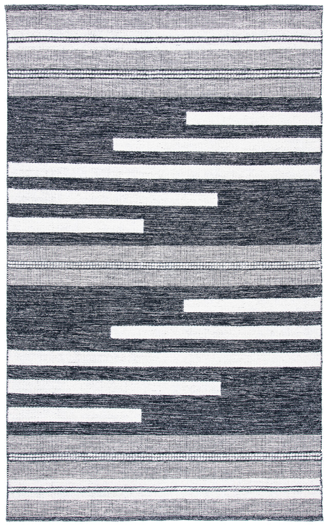 Safavieh Striped Kilim Stk506A Ivory/Black Area Rug