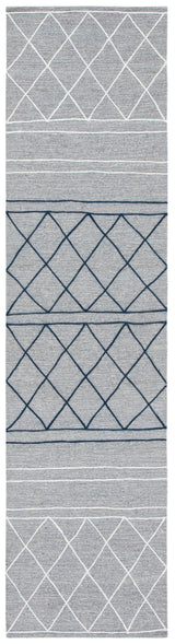 Safavieh Striped Kilim Stk507G Silver/Grey Rugs.