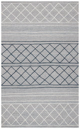 Safavieh Striped Kilim Stk507G Silver/Grey Rugs.