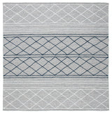 Safavieh Striped Kilim Stk507G Silver/Grey Rugs.