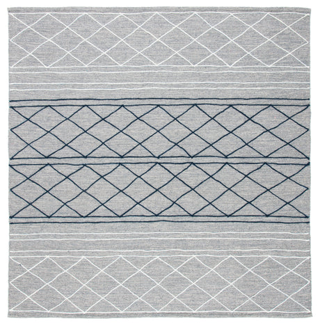 Safavieh Striped Kilim Stk507G Silver/Grey Area Rug