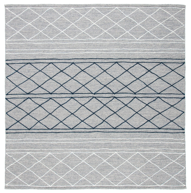 Safavieh Striped Kilim Stk507G Silver/Grey Rugs.