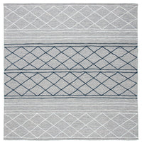 Safavieh Striped Kilim Stk507G Silver/Grey Area Rug