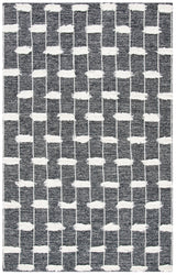 Safavieh Striped Kilim Stk508Z Black/Ivory Rugs.