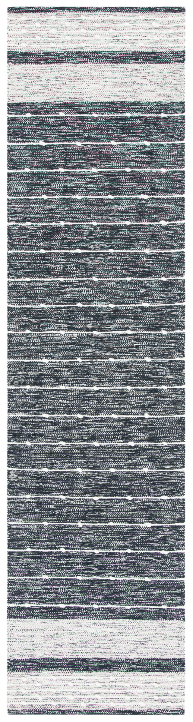 Safavieh Striped Kilim Stk509Z Black/Ivory Rugs.