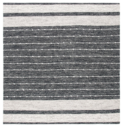 Safavieh Striped Kilim Stk509Z Black/Ivory Area Rug