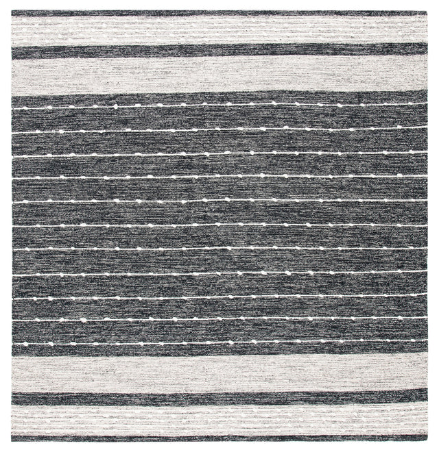 Safavieh Striped Kilim Stk509Z Black/Ivory Rugs.