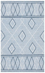 Safavieh Striped Kilim Stk510M Light Blue/Ivory Rugs.