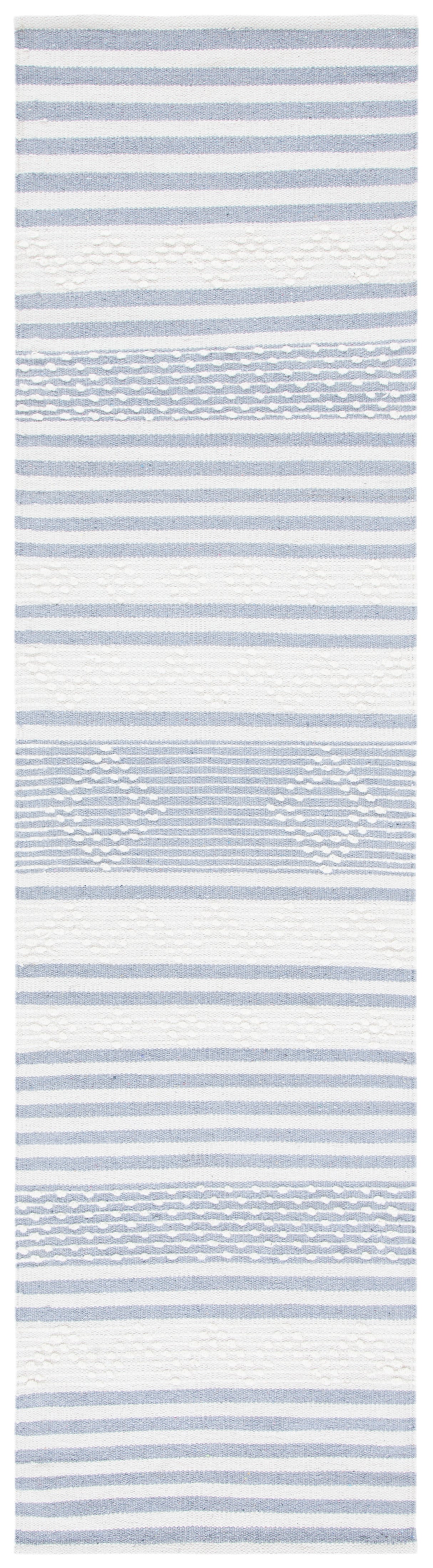 Safavieh Striped Kilim Stk511G Silver/Ivory Rugs.
