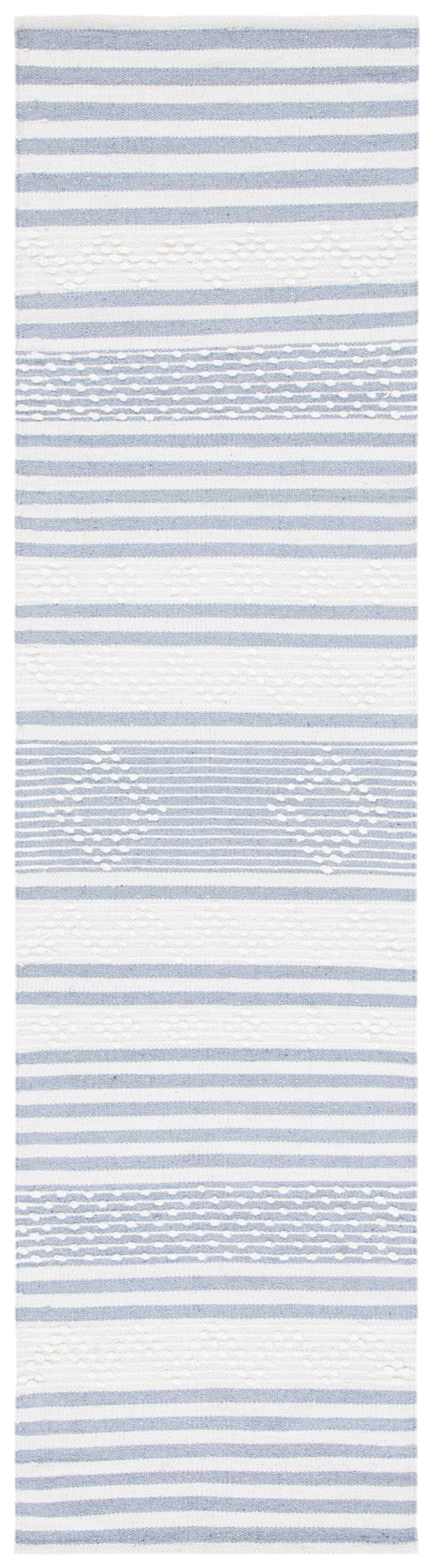 Safavieh Striped Kilim Stk511G Silver/Ivory Area Rug