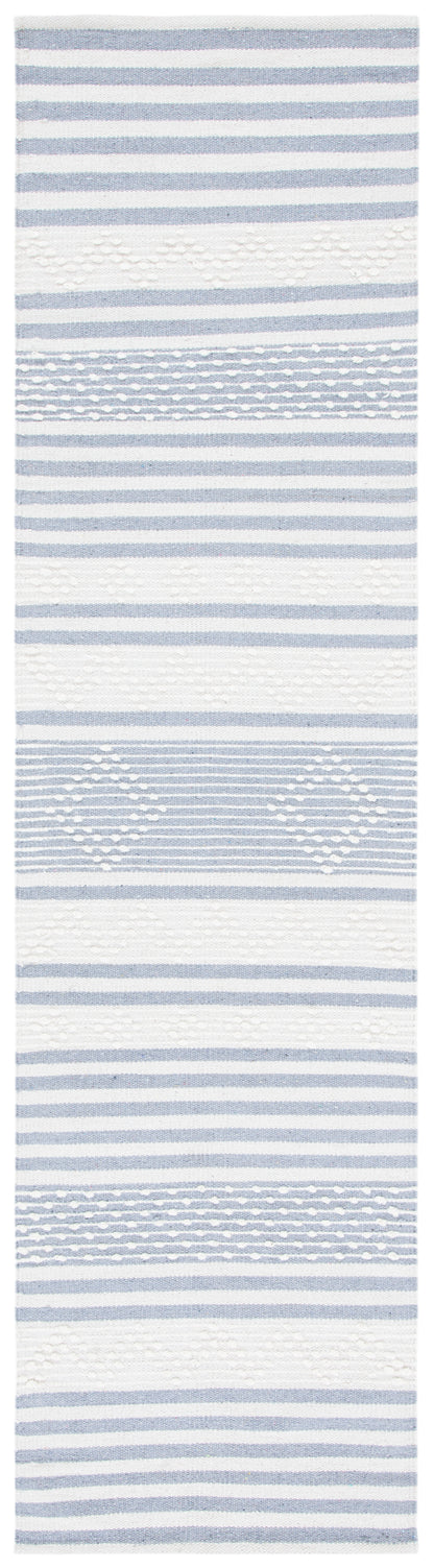 Safavieh Striped Kilim Stk511G Silver/Ivory Area Rug