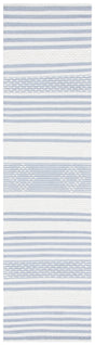Safavieh Striped Kilim Stk511G Silver/Ivory Rugs.