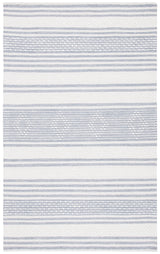Safavieh Striped Kilim Stk511G Silver/Ivory Rugs.