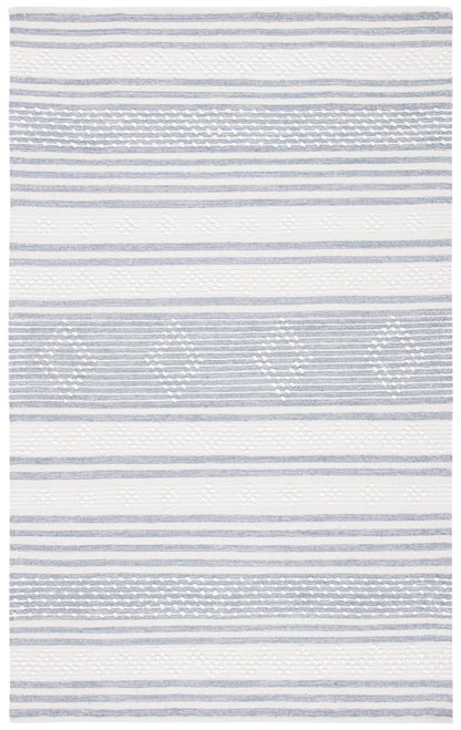 Safavieh Striped Kilim Stk511G Silver/Ivory Area Rug