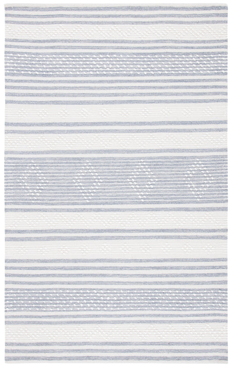 Safavieh Striped Kilim Stk511G Silver/Ivory Area Rug