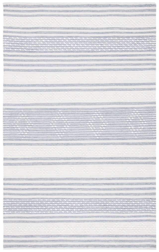 Safavieh Striped Kilim Stk511G Silver/Ivory Rugs.