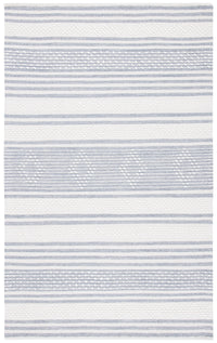 Safavieh Striped Kilim Stk511G Silver/Ivory Area Rug