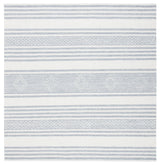 Safavieh Striped Kilim Stk511G Silver/Ivory Rugs.