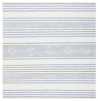 Safavieh Striped Kilim Stk511G Silver/Ivory Area Rug