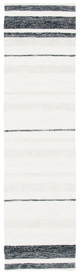 Safavieh Striped Kilim Stk512A Ivory/Black Rugs.