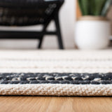 Safavieh Striped Kilim Stk512A Ivory/Black Rugs.