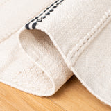 Safavieh Striped Kilim Stk512A Ivory/Black Rugs.