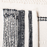 Safavieh Striped Kilim Stk512A Ivory/Black Rugs.