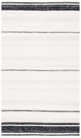 Safavieh Striped Kilim Stk512A Ivory/Black Rugs.