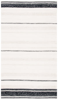 Safavieh Striped Kilim Stk512A Ivory/Black Area Rug