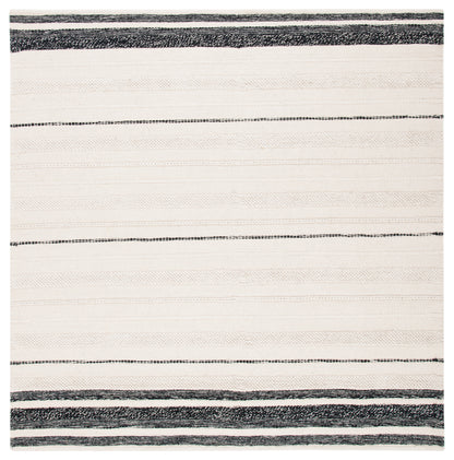 Safavieh Striped Kilim Stk512A Ivory/Black Area Rug