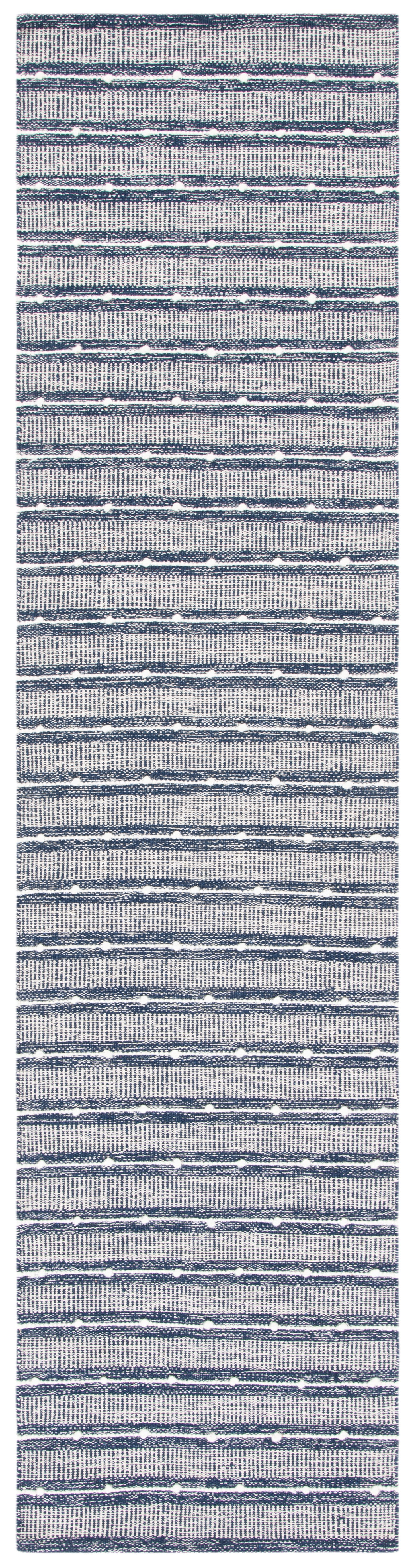 Safavieh Striped Kilim Stk513N Navy/Blue Area Rug