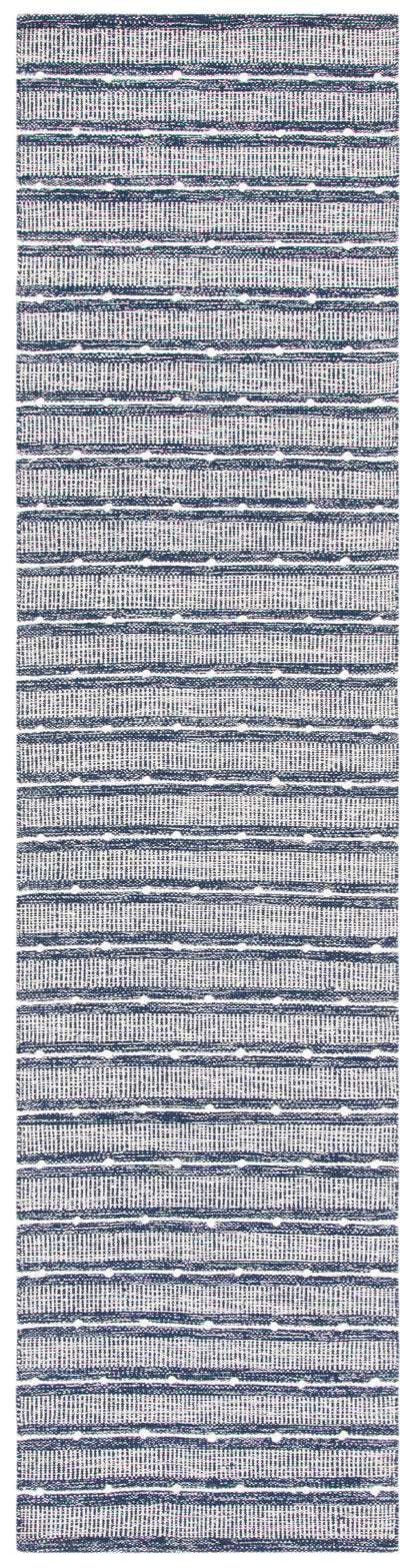 Safavieh Striped Kilim Stk513N Navy/Blue Area Rug