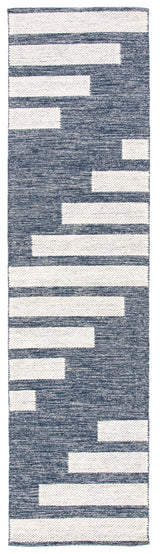 Safavieh Striped Kilim Stk514N Navy/Ivory Rugs.