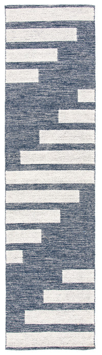Safavieh Striped Kilim Stk514N Navy/Ivory Area Rug